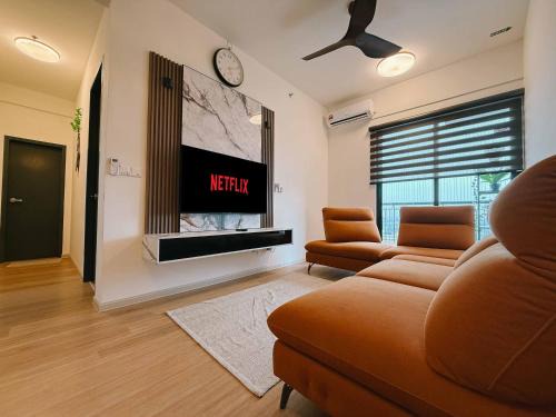 Central Seberang Perai Apartamento | Aston Acacia Luxe Retreat 7-8Pax with Free Netflix