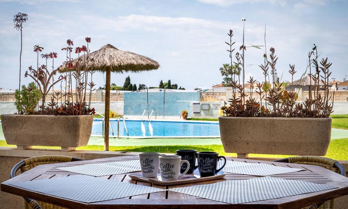 Creixell Apartamento | AT156 Popea: Planta baja con piscina y A/A, a 400m de la playa