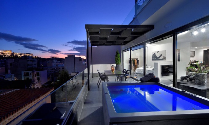 Psirri Apartamento | Vista de la Acrópolis del loft de lujo Ater Albus por K&K