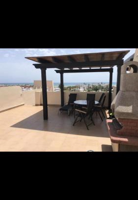 Playa de Vera Apartamento | Atico con piscina privada y vistas al mar