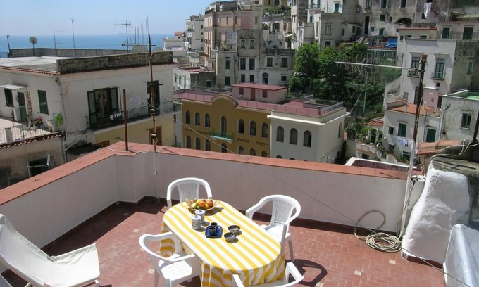 Atrani Apartamento | Casa de Pompeyo con terraza y vistas al mar
