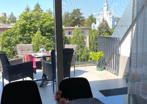 Heviz Apartamento | Atrium Apartman Hévíz mit Panoramaterrasse und Tiefgarage