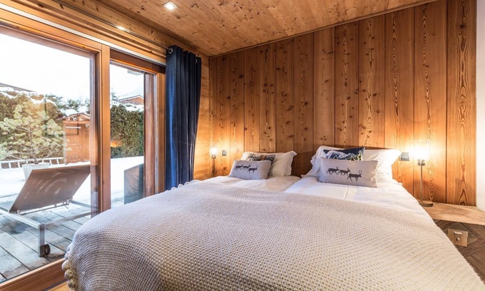 Chamonix City Centre Cabaña | Au Bon Coin - un apartamento con capacidad para 8 personas en 4 habitaciones