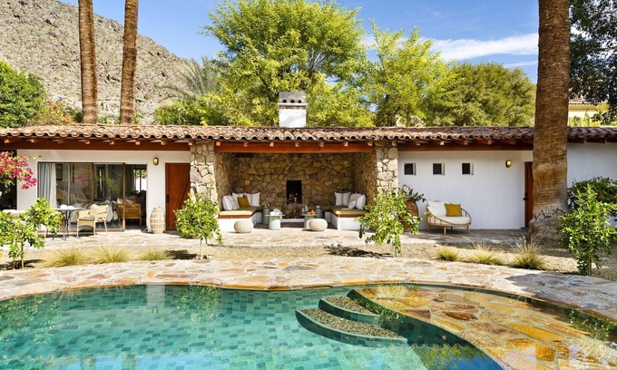 Palm Springs Casa | Auric House by Korakia Pool, Spa, Chic Design Access to Hotel Amenities