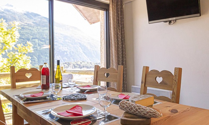 Aussois Apartamento | Aussois: Apartamento 2 habitaciones, terraza, 6 pers, se admiten mascotas, WIFI