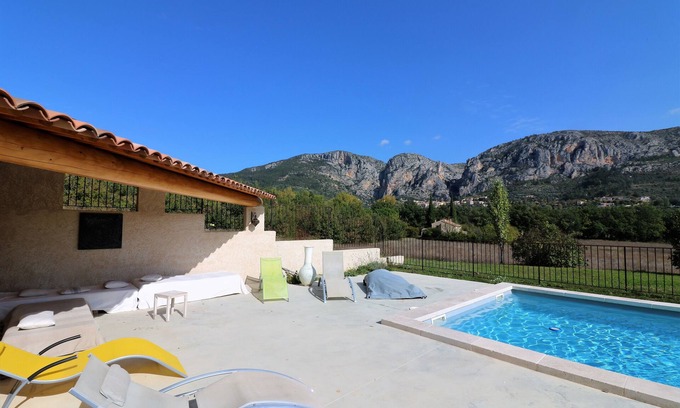 Moustiers-Sainte-Marie Casa | PISCINA AUTÉNTICA "MAS DE PIERRE" CON VISTA PANORÁMICA en MOUSTIERS - VERDON