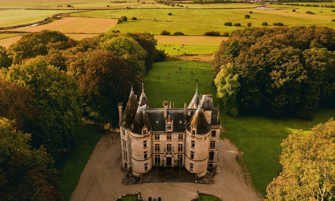 Picauville Otro | Château de l'Isle Marie, de 80 hectáreas rodeado de bosques y el agua en invierno