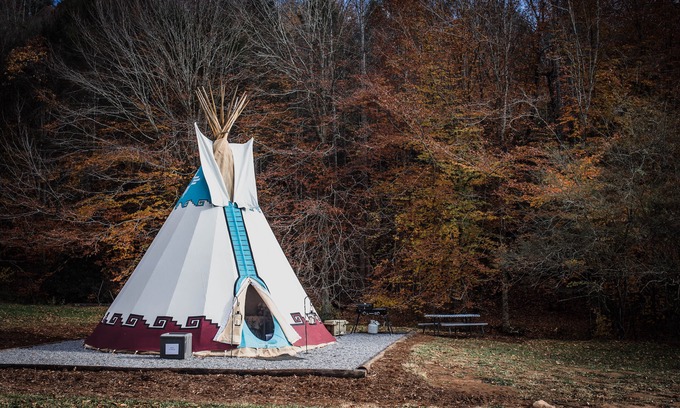 Ferguson Alquiler De RV | Authentic Tipi in the Blue Ridge Mountains