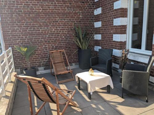 Mesnil-Val-Plage Apartamento | Aux galets suspendus