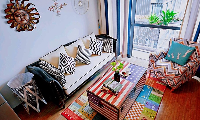 Futian Apartamento | Avatar American Style Large Queen Bed Apartment