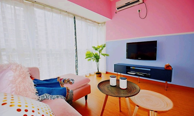 Futian Apartamento | Avatar Gallery Large Queen Bed & High Rise View