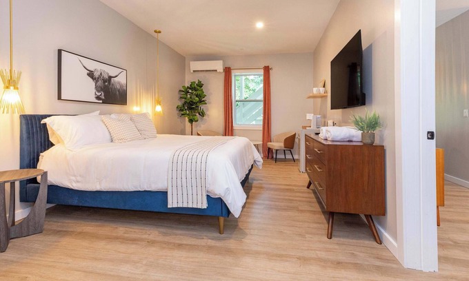 Maggie Valley Apartamento | Azalea Deluxe King Suite at The Dogwood