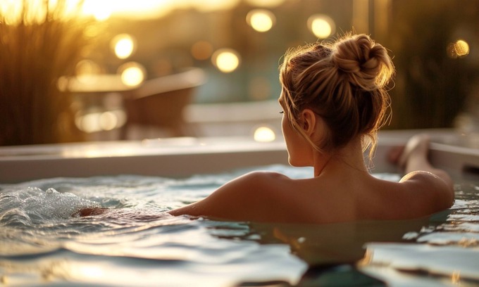 Great Billing Cabina | Azure Horizons - Retreat Hot Tub Glamping Pod 04