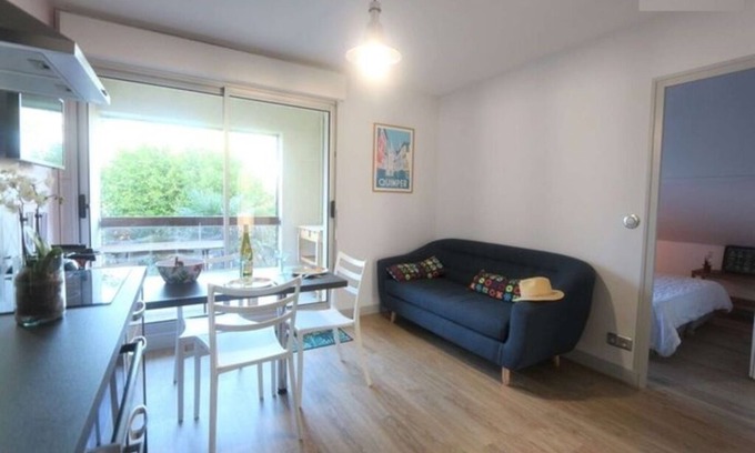 Clohars-Fouesnant Apartamento | Bénodet, Charmant Appartement en Impasse sur L'arrière Port le Long D'un Sentier