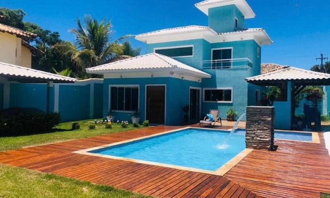 Caravelas Casa | Búzios Casa Azul premium um local pra ser feliz lugar de sossego e descanso