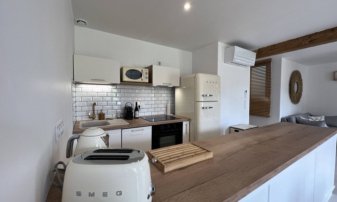 Villefranche-de-Rouergue Apartamento | Apartamento-Baño en la habitacion-Diseñador-Vista a la Ciudad-Apartement