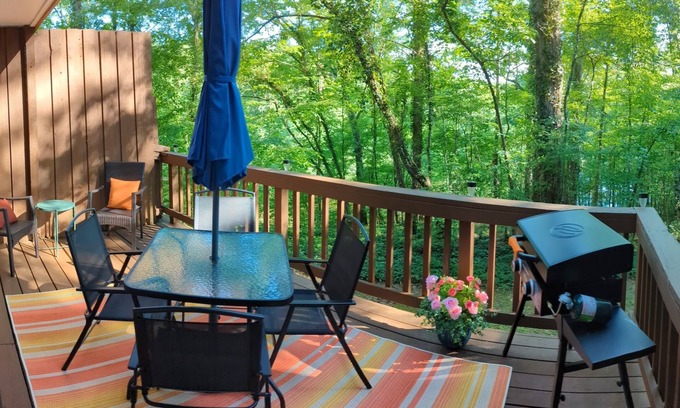Hot Springs Village Casa | Back of the 9 - Charming townhome w/ lake views