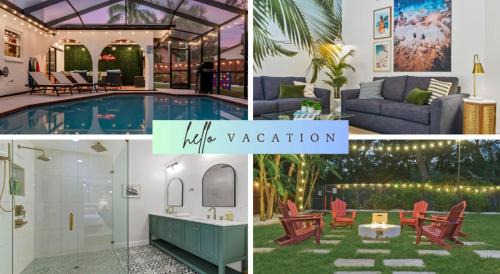 Palm Harbor Casa | Backyard Games, Fire Pit, Heated Pool, Near Beach