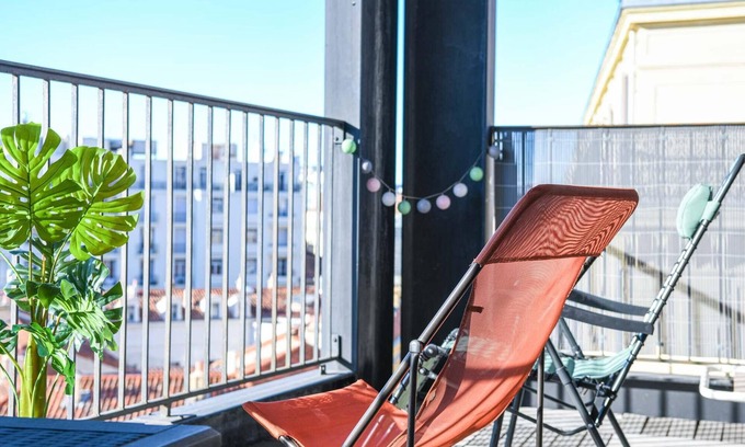 Les Grands Carmes Apartamento | Bail mobilité - Studio cosy avec terrasse et vue