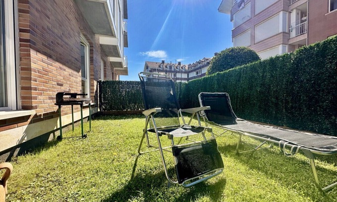 Noja Apartamento | Bajo con jardín y piscina - Costa Verde 6006