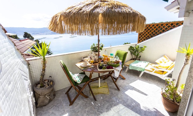 Samieira Apartamento | Balcón de las Rías Baixas - Escapada + Piscina para parejas | Apartamento de playa en Pontevedra