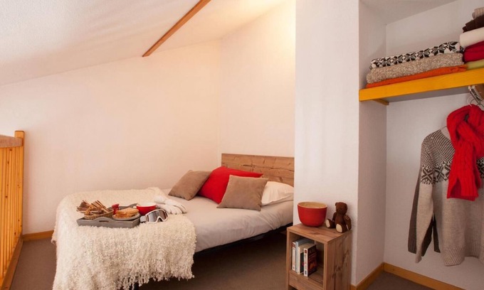 Lanslevillard Apartamento | 300m de los comercios, piscina, balcón, parking, tv, local para esquís, 28m², Val Cenis