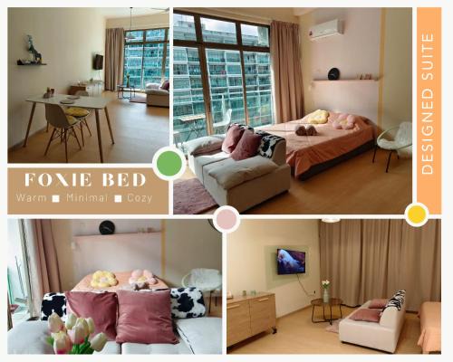 Taman Mount Austin Apartamento | Balcony Suite Palazio Mount Austin by Foxie Bed