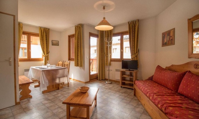 Aussois Apartamento | Balcón, tv, local para esquís, 30m², Aussois