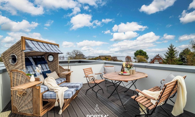 Bockholm Casa | Baltic View - sea view, roof terrace, beach chair, barbecue, infrared sauna, shower