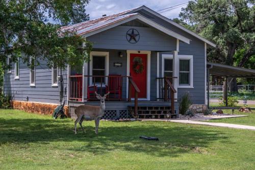 Bandera Casa | Bandera Bungalow - River, Downtown, Peaceful fenced corner lot! King bed!
