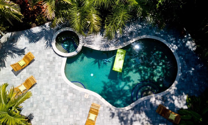 River District Casa | Barefoot Bungalow, Heated Pool & Spa, Game Room Foosball