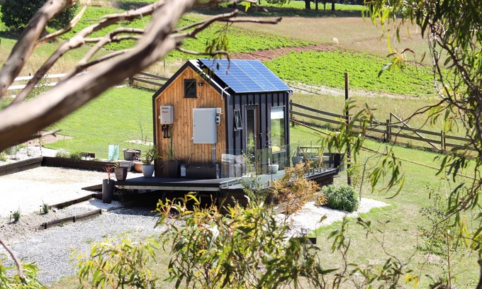 Forthside Cabaña | Compass Hut - alojamiento Tiny House 100% fuera de la red