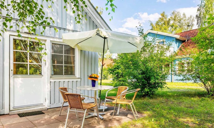 Muritz Apartamento | Apartamento sin barreras Schwalbe, 4 pers., Chimenea (1) - Feriendorf Müritzufer