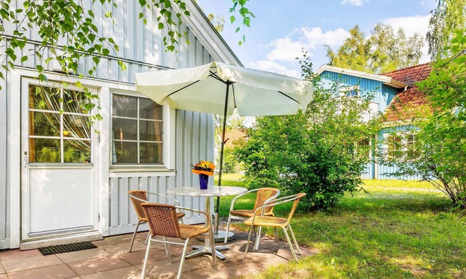 Muritz Apartamento | Apartamento sin barreras Schwalbe, 4 pers., Chimenea (3) - Feriendorf Müritzufer