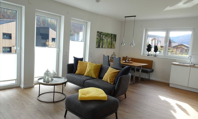 Edertal Apartamento | Basement - FerienHAusZeit Edersee