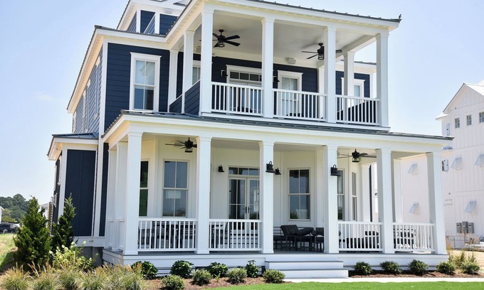 Cape Charles Casa | Bayfront Home Featuring Private Beach Access in Bay Creek!