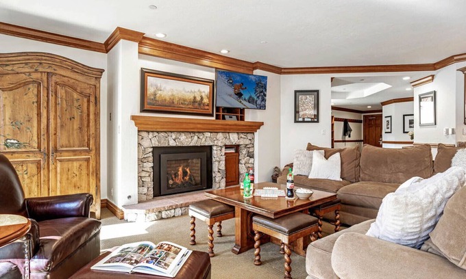 Beaver Creek Condominio | BC Lodge en el puente cubierto con piscina, jacuzzi, gimnasio, chimenea, aire acondicionado