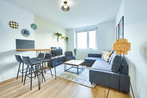 Mulhouse Apartamento | BE-2G - Appartement F2 pour 1-2 pers au 2ème étage au centre de Mulhouse