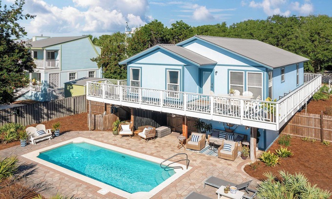 Gulfview Heights Casa | Beach Buddy - Gulfview Heights on 30A, Heated Private Pool, Walk to Beach + Eat!