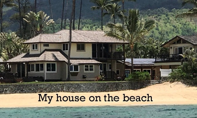 Waialua Casa | Frente a la playa Vista de 180 grados del océano - magnífico