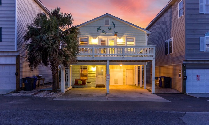 North Carolina Coast Casa | Playa Casa puede alojar hasta 8, el océano y vistas intercostal