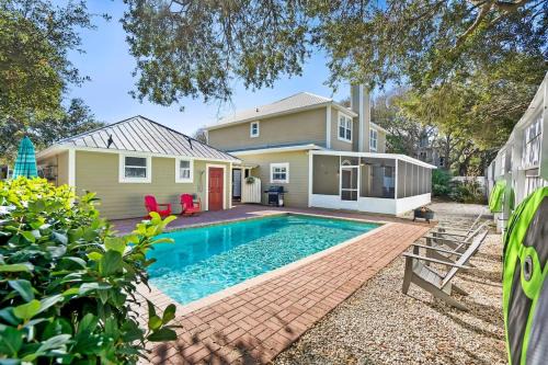 Vilano Beach Casa | Beach Home w Pool Golf Cart Game Room Dogs Ok