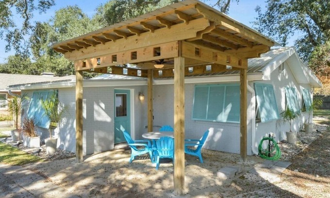Gulfport Casa | Shady Oaks Beach House Cabaña con vista al mar
