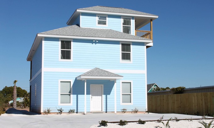 Crescent Beach Casa | Casa de playa con piscina privada en Thomas Drive - A pasos de la playa