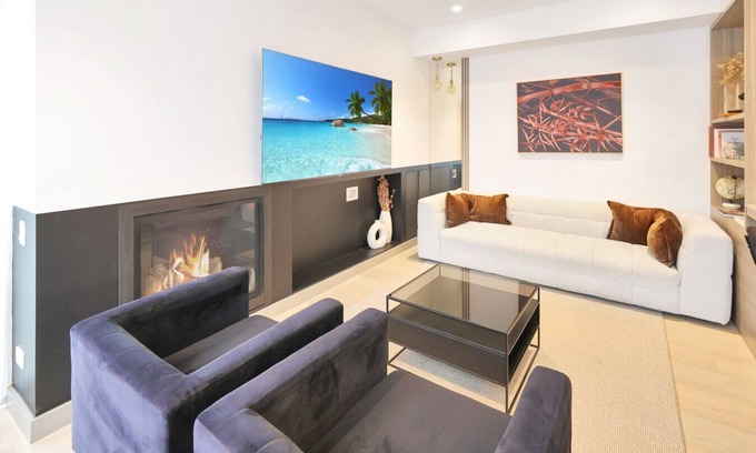 Ocean Grove Apartamento | Beach Luxury On The Park- Fireplace, Aircon, Parking, 2 bedroom, 3 bathrooms Sleeping 6