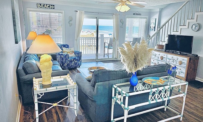 Garden City Casa | Beach Property - Private Townhome w/ Balconies, 3 Bedrm 2 1/2 Bath, 2 Car Garage
