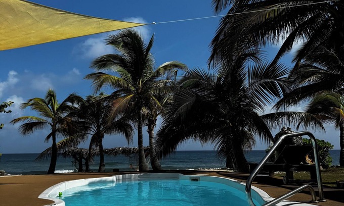 West End Apartamento | Beachfront 1-bdr 1-bath "Sea Breeze Suite" 100 ft from the Ocean with a Pool!