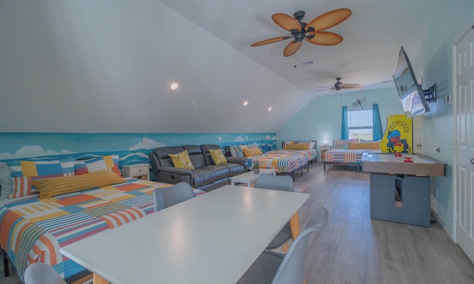 Port Bolivar Casa | ¡NUEVA belleza espectacular frente al mar DRAGONFLY! 5BR incl. Loft arriba, 4BTH