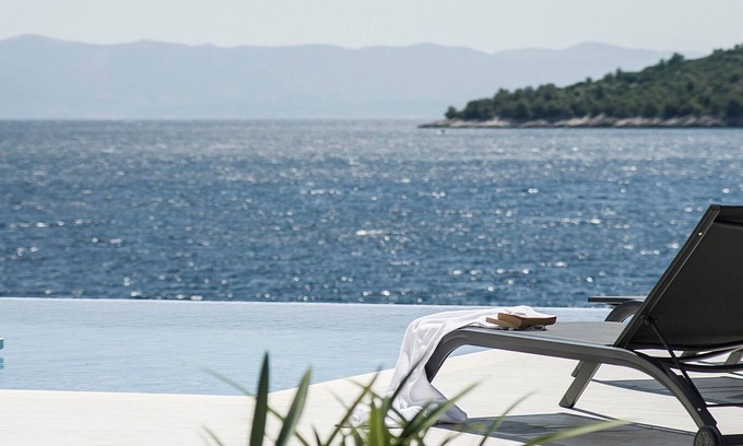 Sumartin Villa | Beachfront contemporary villa, heated pool