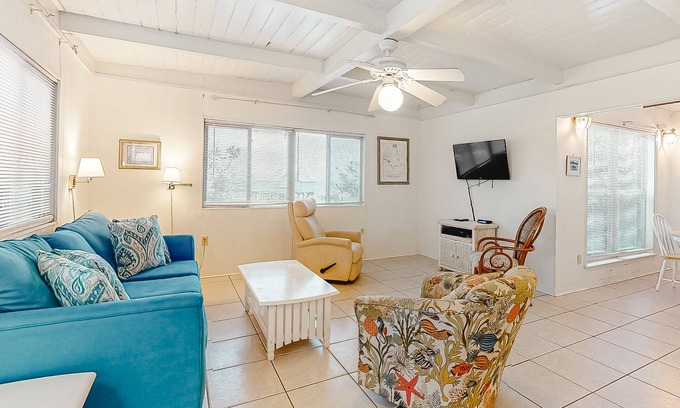 Surf Side Shores Casa | Beachfront home with furnished deck, great location, & WiFi